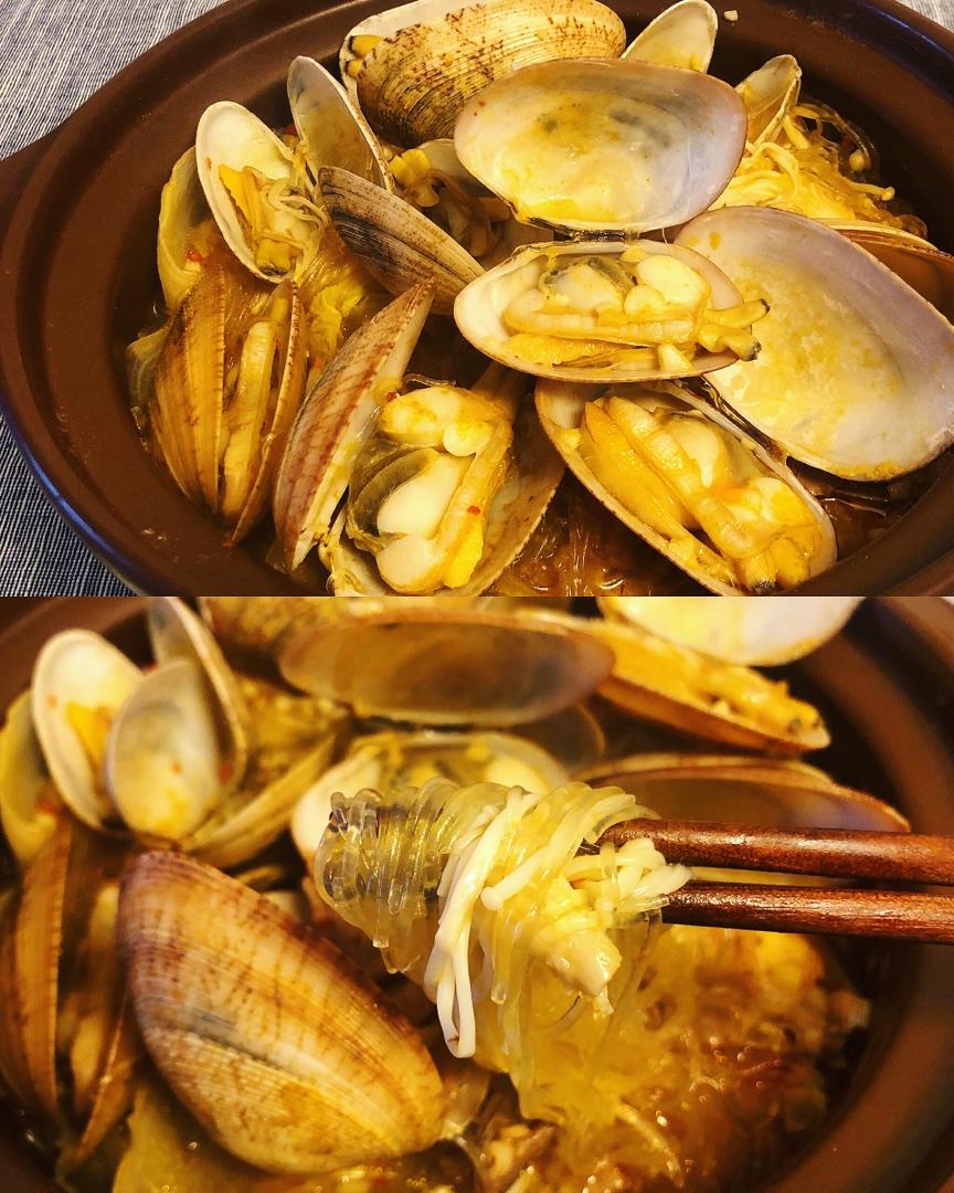 砂锅花甲粉丝煲