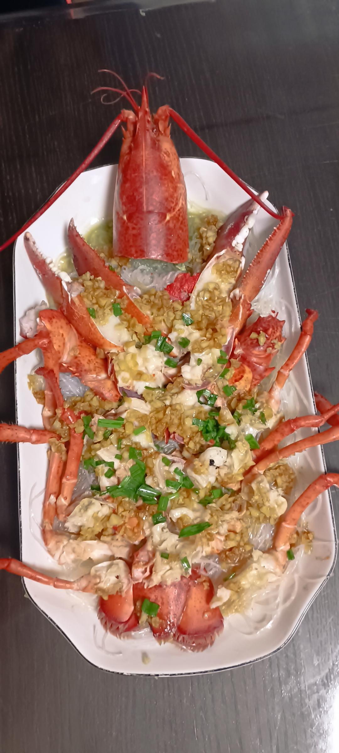 蒜蓉大龙虾『蒜蓉蒸波龙』