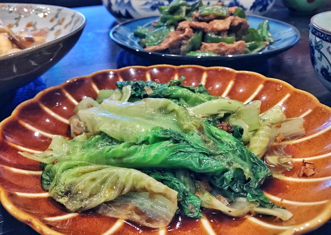 蚝油生菜（翠绿及摆盘秘诀）