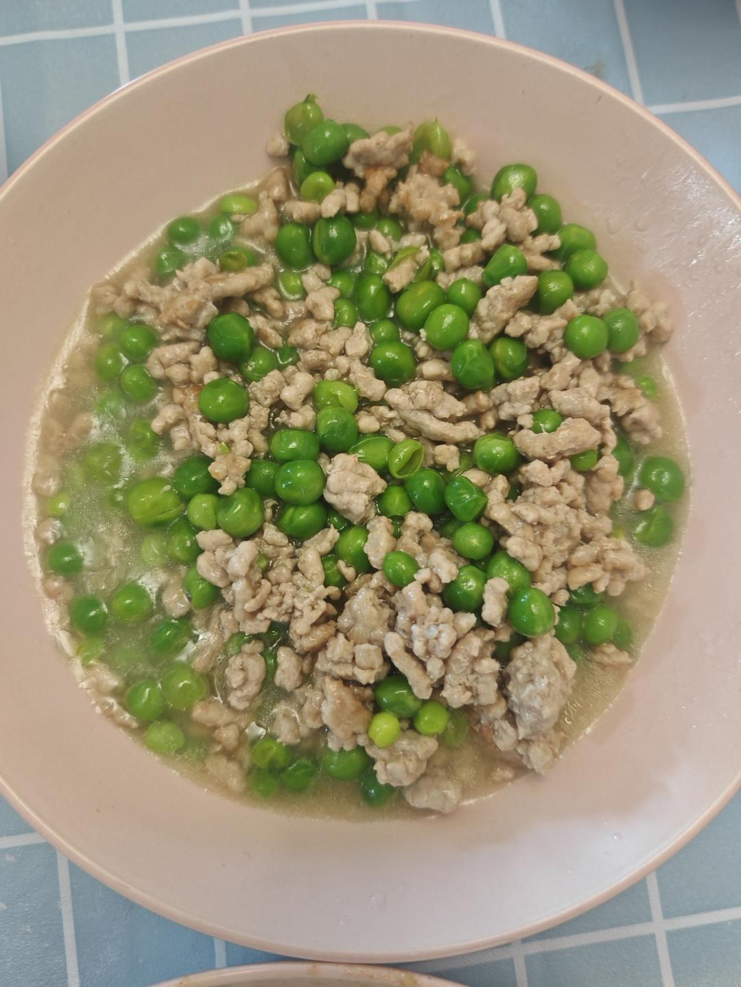 肉焖鲜豌豆