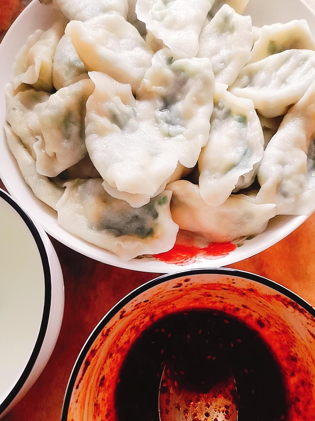 素馅经典，韭菜鸡蛋馅饺子