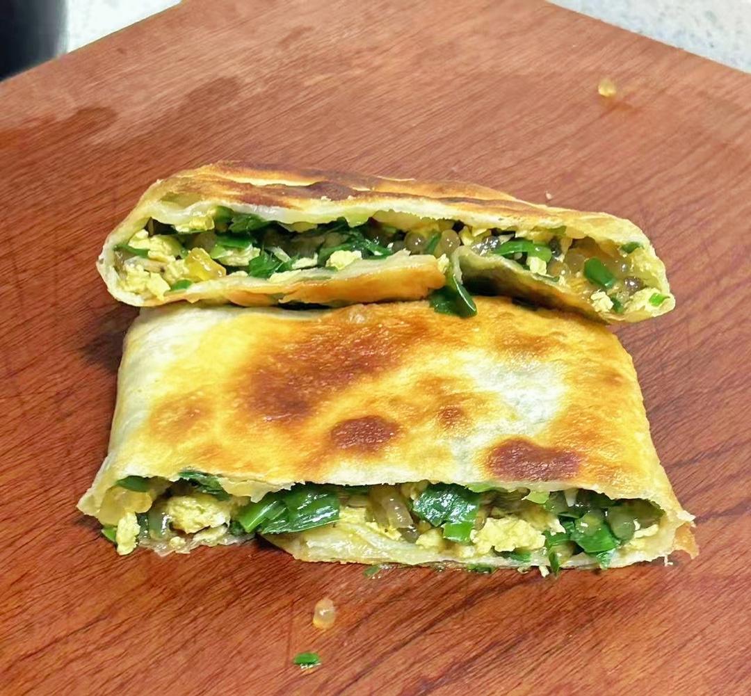 吹弹可破的韭菜盒子