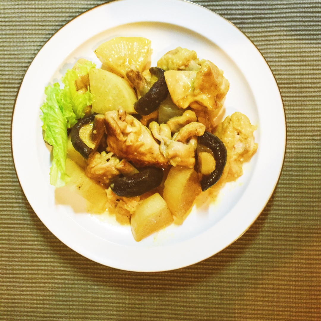 鸡肉煮萝卜