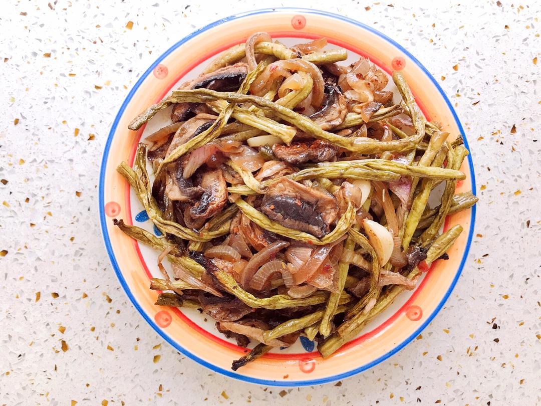 【健康三餐】香醋烤蘑菇豆角