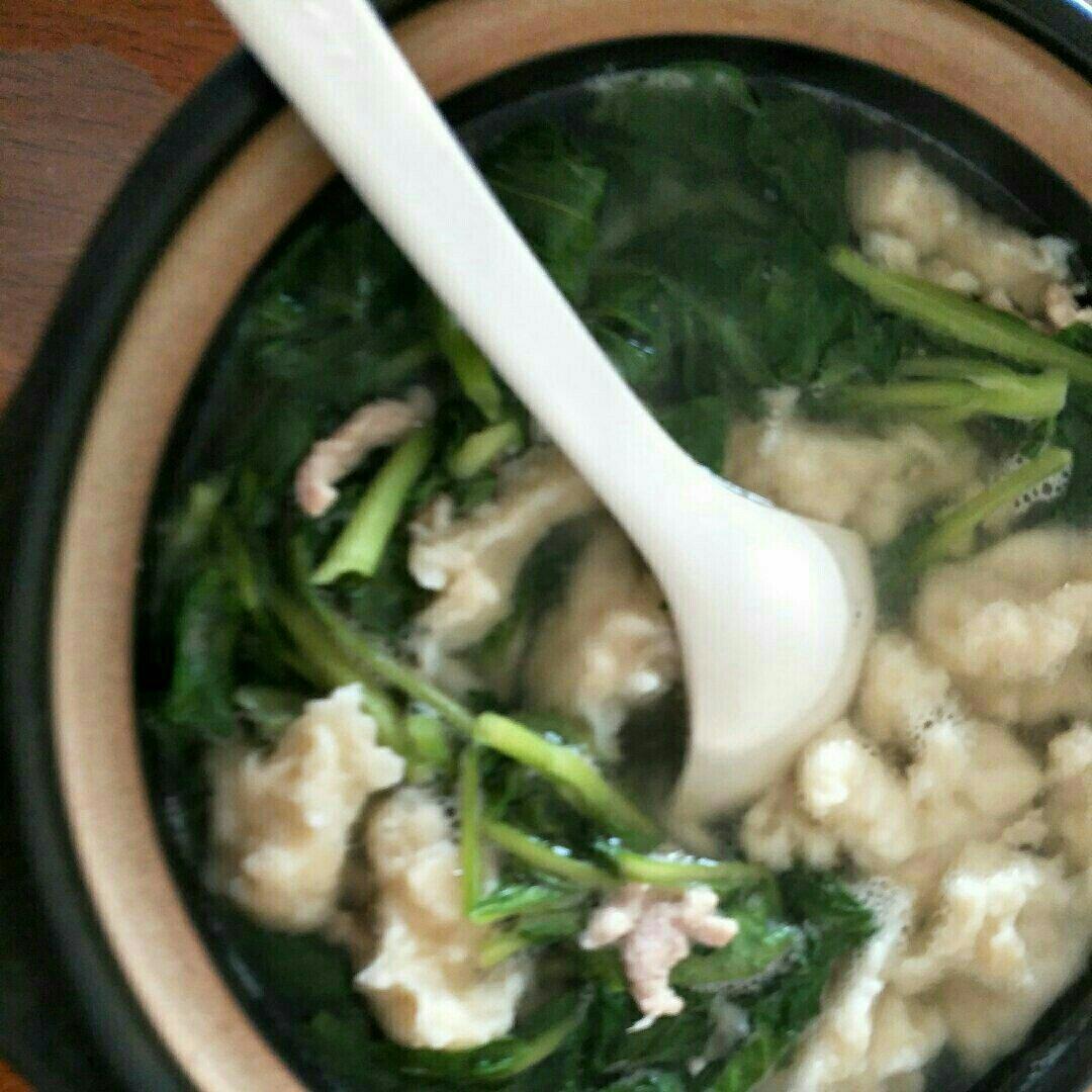 青菜面疙瘩