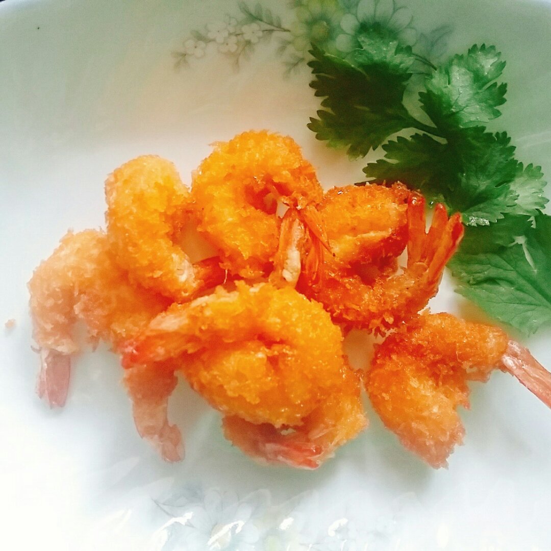 微笑_zin6做的黄金凤尾虾