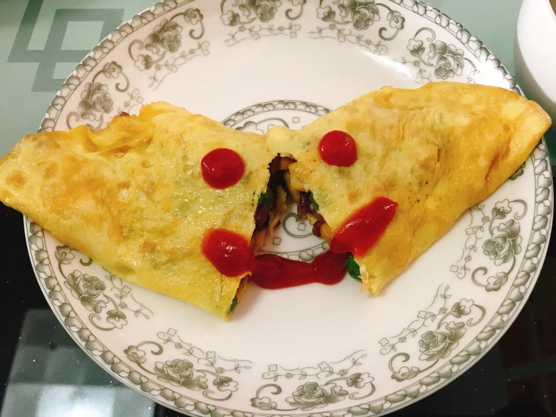 创意紫米茄汁蛋包饭