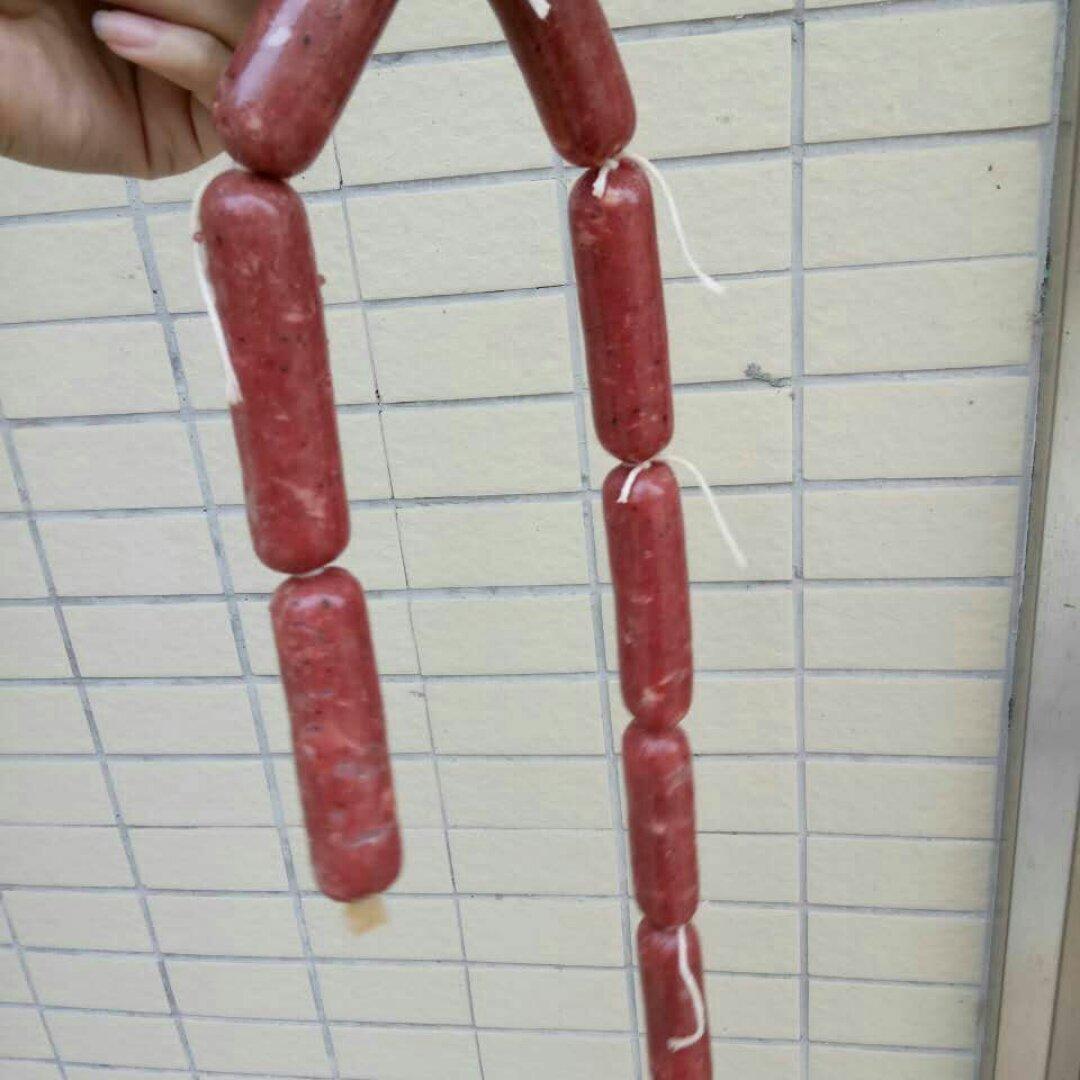 自制黑椒风味脆皮肠--多图详解手工灌肠