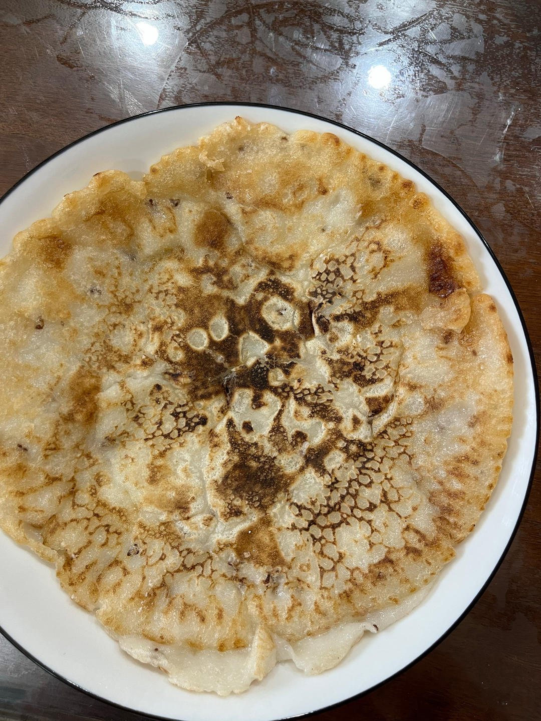 菜鸟也会的糯米粉煎饼