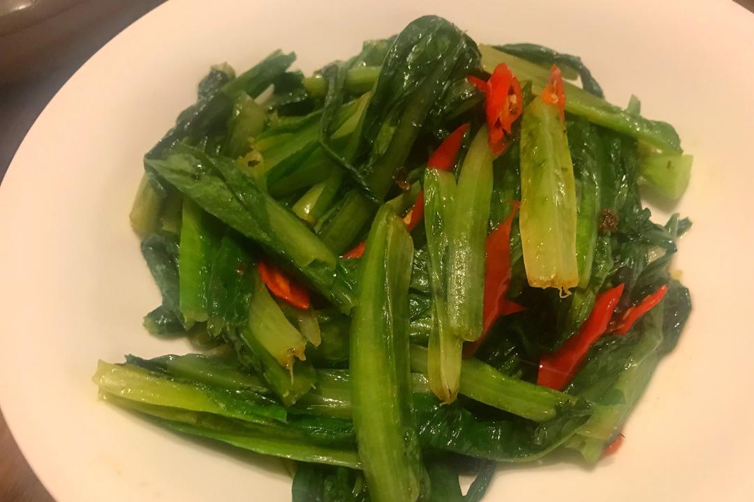 回锅油麦菜的做法