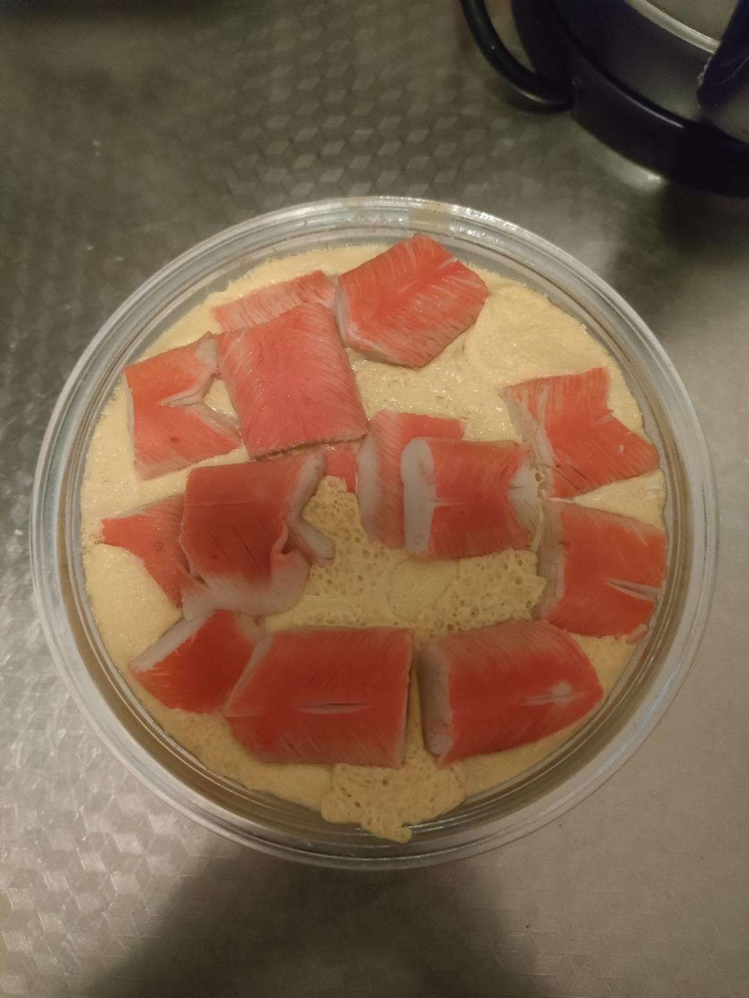 蟹棒蒸豆腐