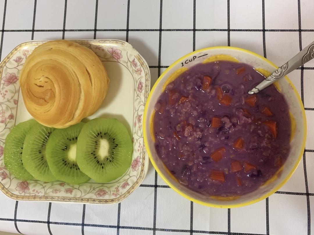 紫薯玉米牛奶燕麦粥（减肥）