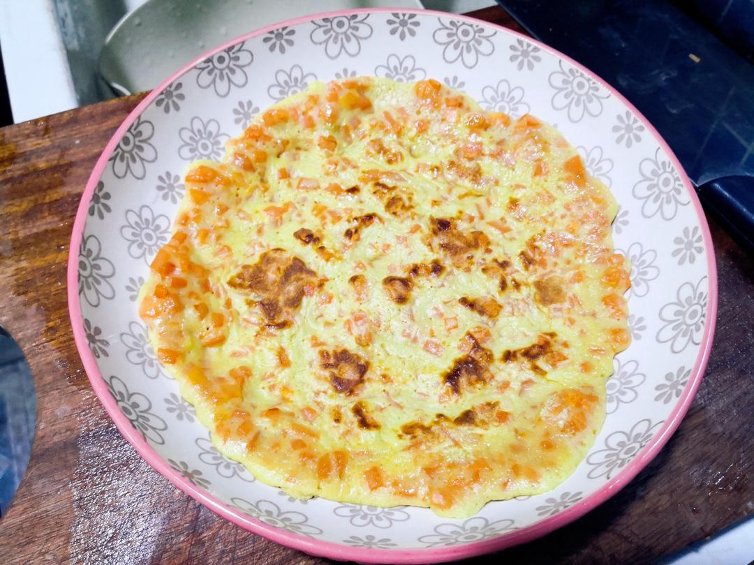 胡萝卜鸡蛋饼