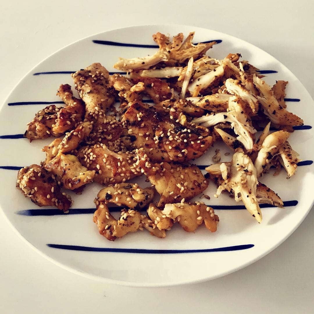 酷炫屌炸天好吃的煎鸡胸肉（香蒜蜂蜜煎鸡胸肉）