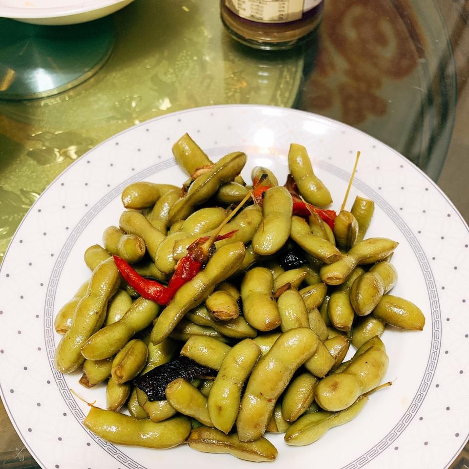 香辣煮毛豆.五香毛豆