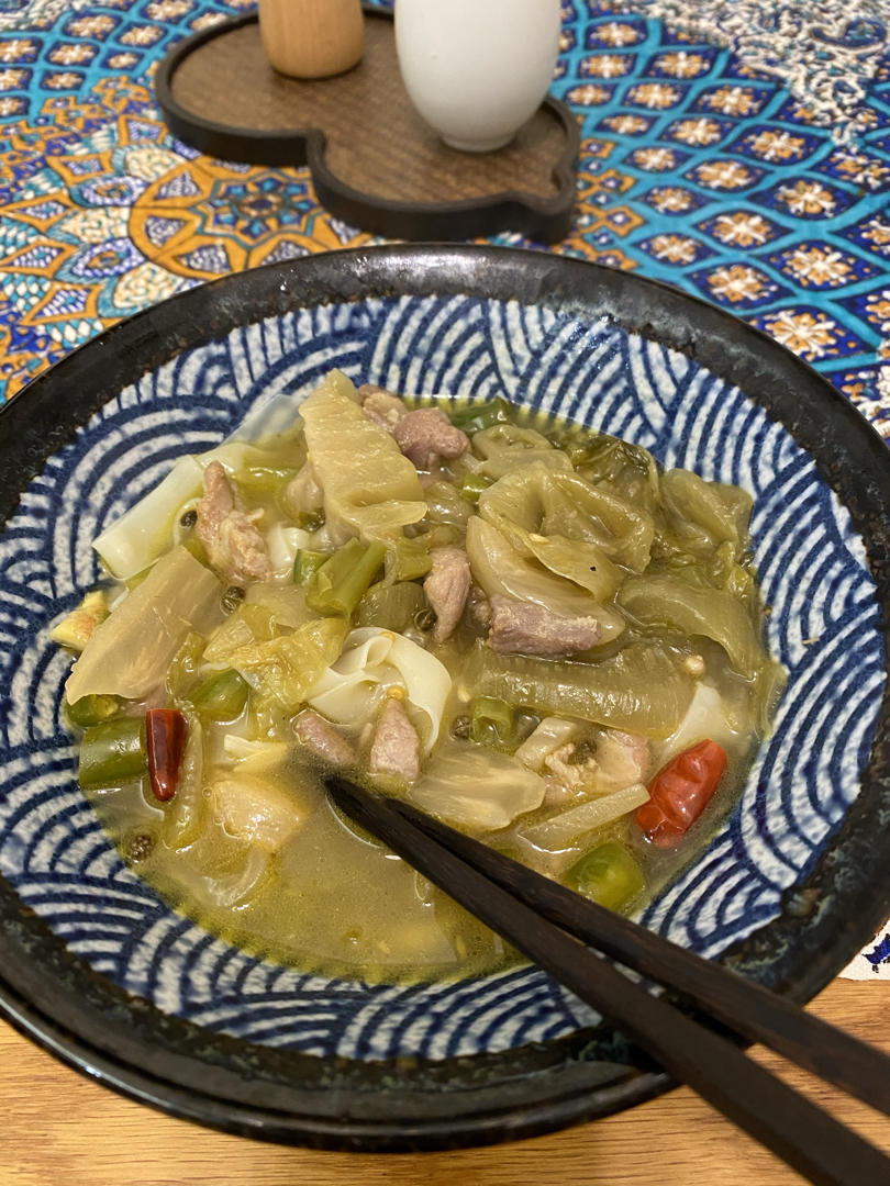 私房【老坛酸菜肉丝面】独家分享·原汤酸辣·开胃