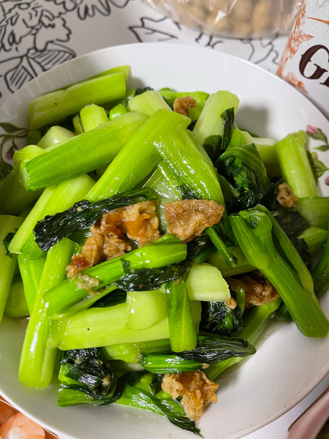 猪油渣炒青菜