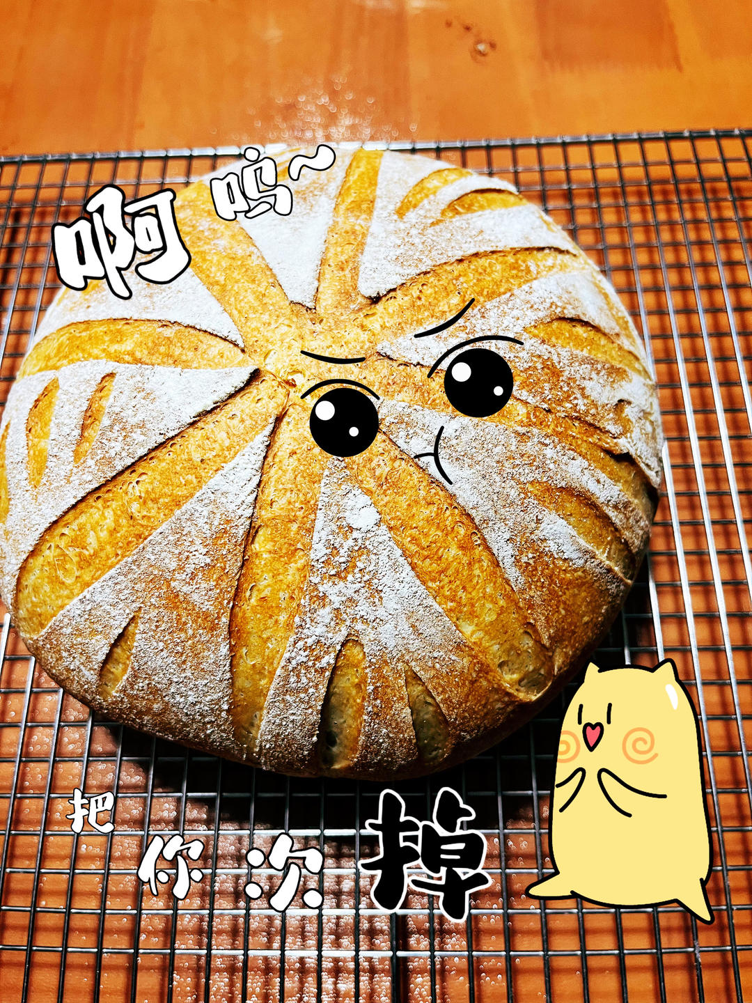 无糖低油/无油全麦欧包：简单易做