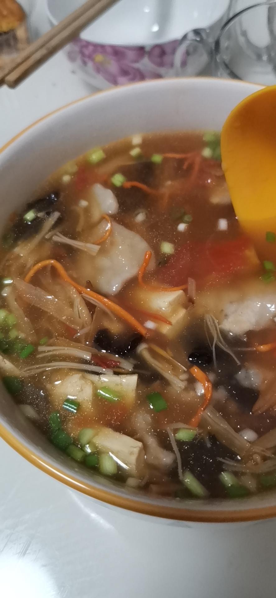 番茄肉片汤