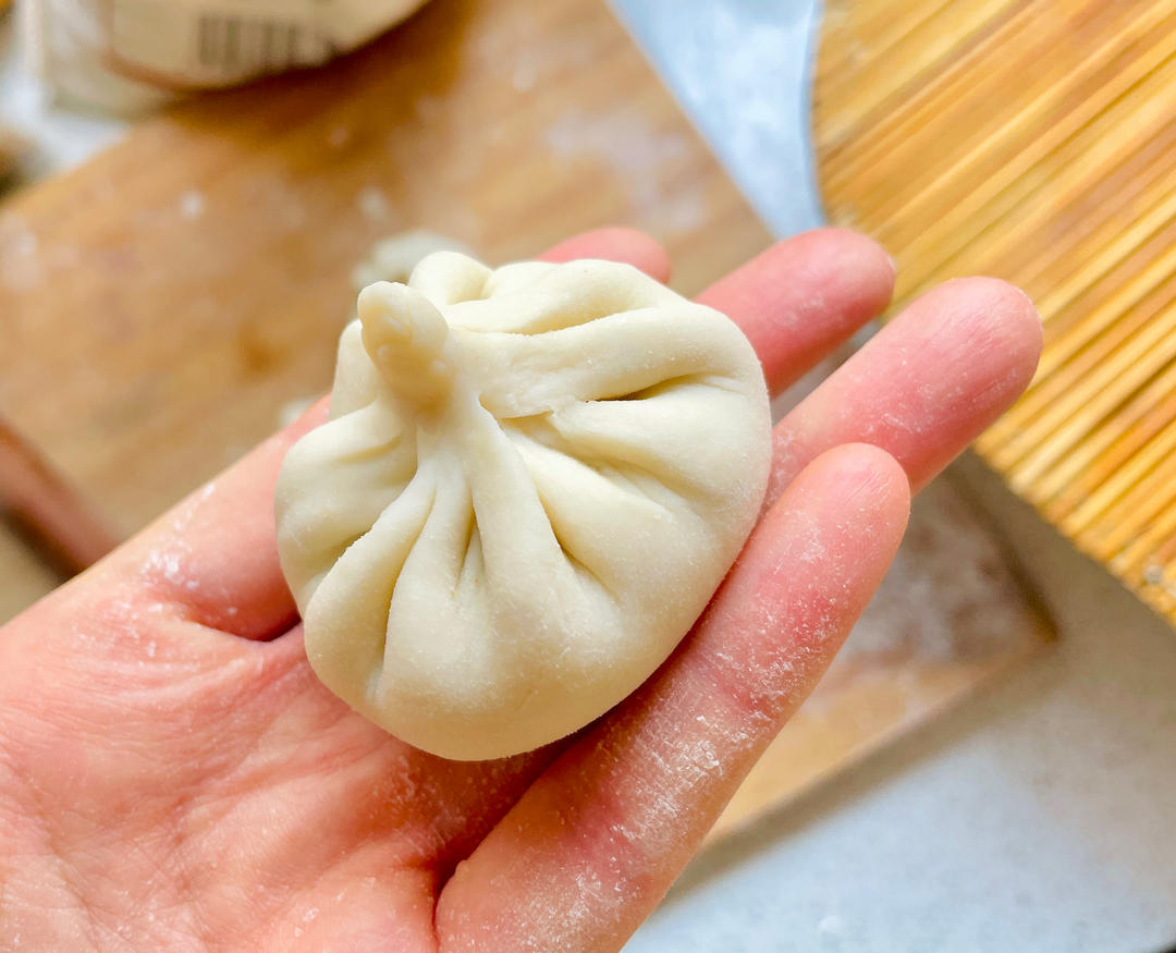 不用皮冻的灌汤包