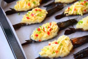 芝士土豆焗大虾的做法 步骤10