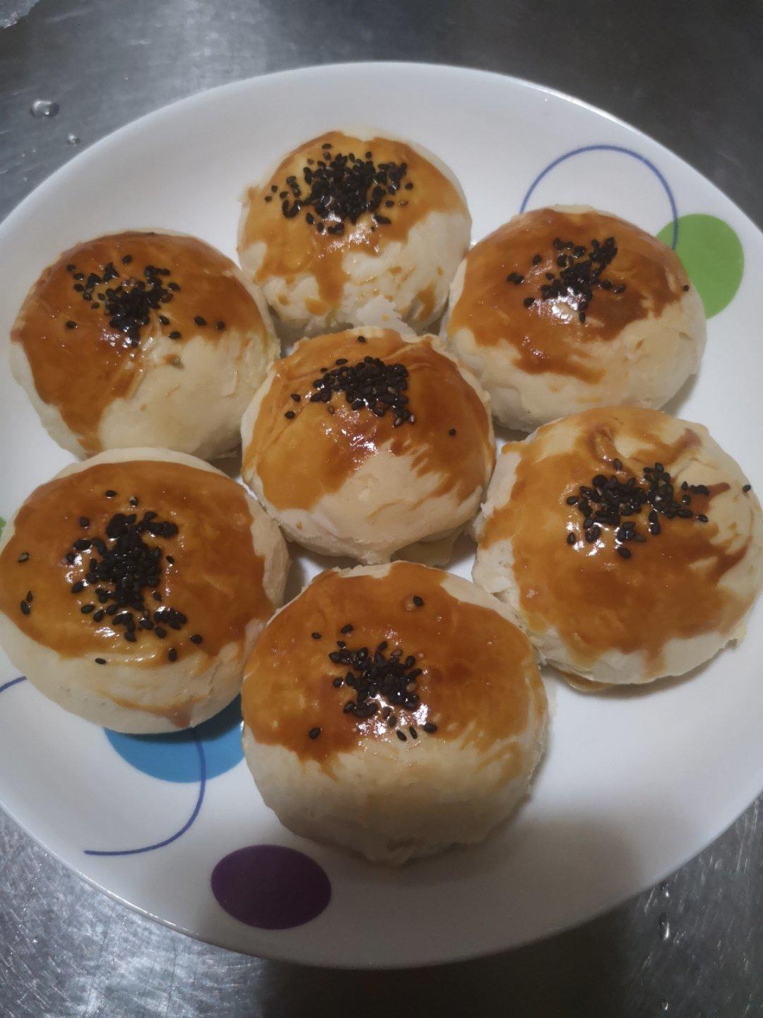 酥的掉渣的肉月饼