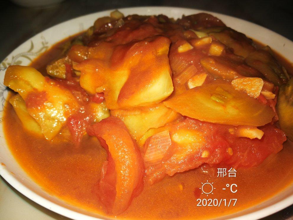 西红柿烧茄子