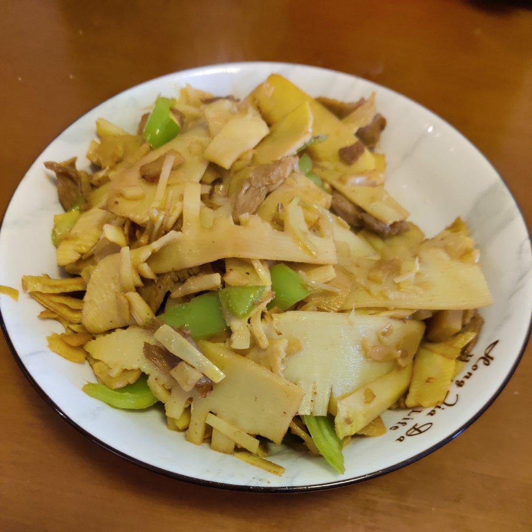 山笋炒肉片