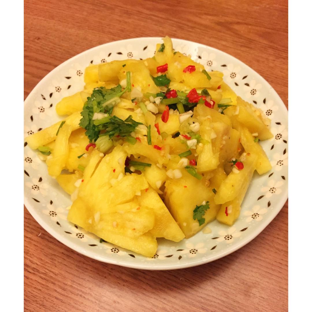 凉拌菠萝（米米姐教我的，超级爱）