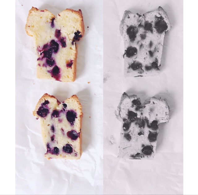 饱含蓝莓的乳酪磅面包