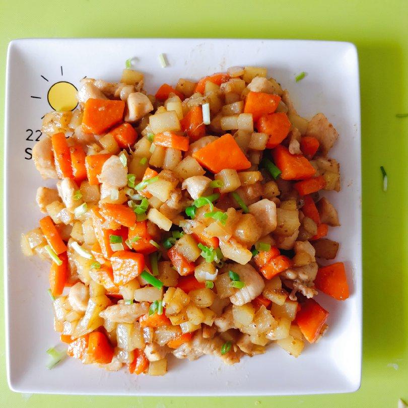 一道怎么做都好吃的干煎土豆鸡丁（红烧，咖喱，椒盐，孜然）