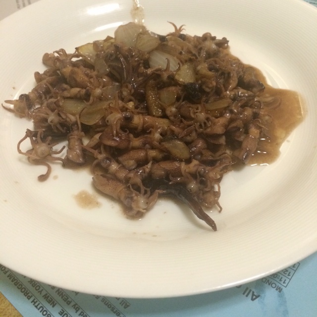 爆炒野生小乌贼