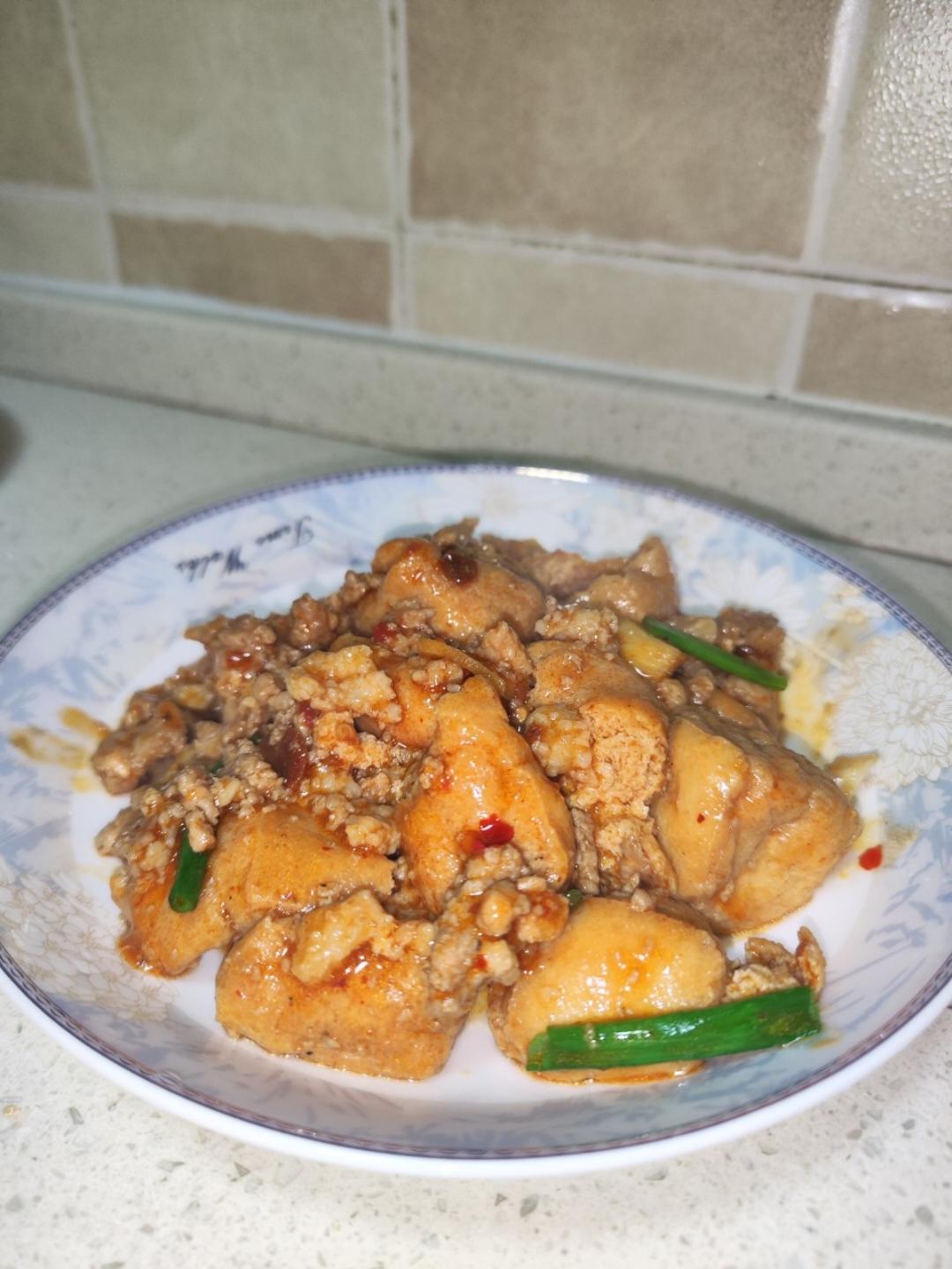 肉末炒豆泡（下饭菜）