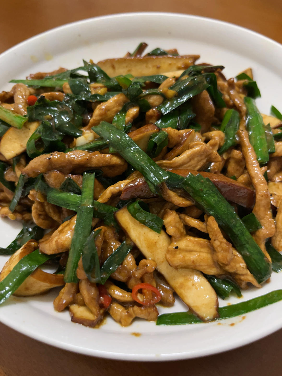 韭菜豆腐干肉丝