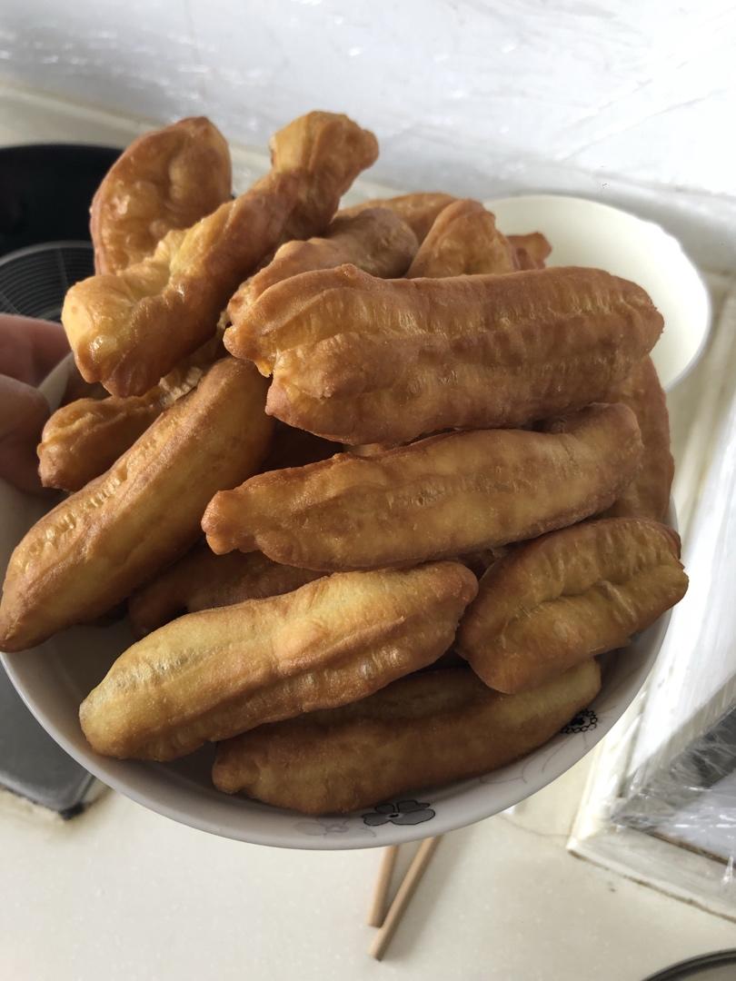 自制无泡打粉油条