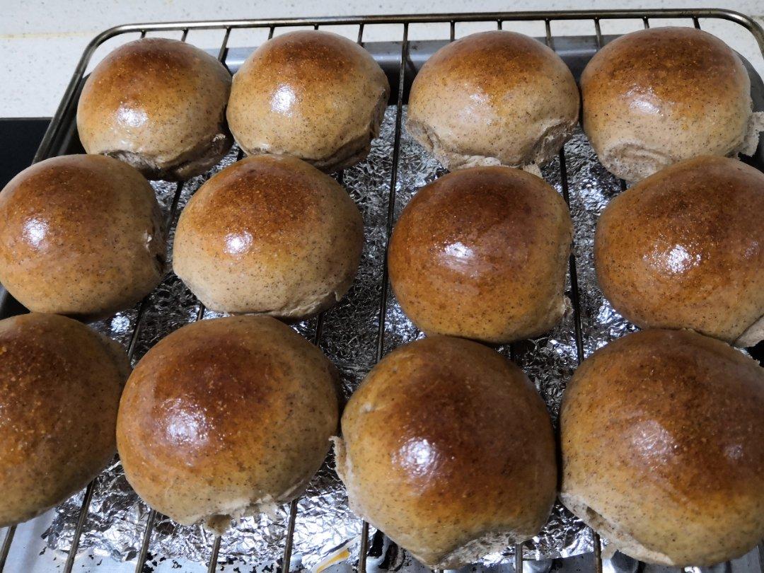 玉米油黑麦红豆包（一次发酵）