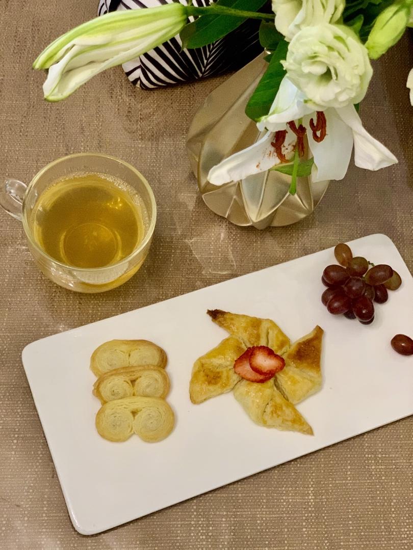 基础千层酥皮做法--附果酱酥、风车酥、蝴蝶酥和羊角酥整形