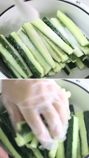 脆爽腌黄瓜 夏天避暑凉拌菜的做法 步骤2