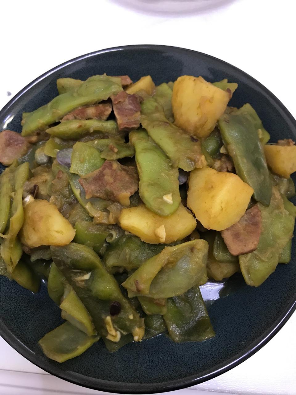 土豆炖豆角