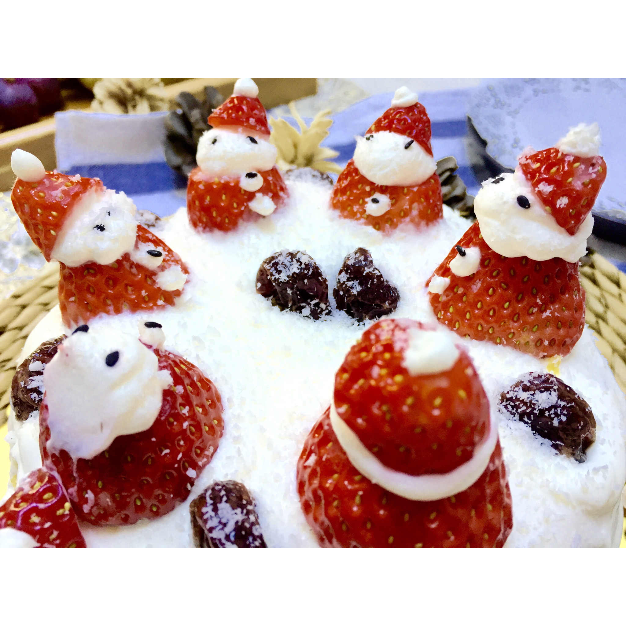 雩心做的圣诞呆萌裸蛋糕