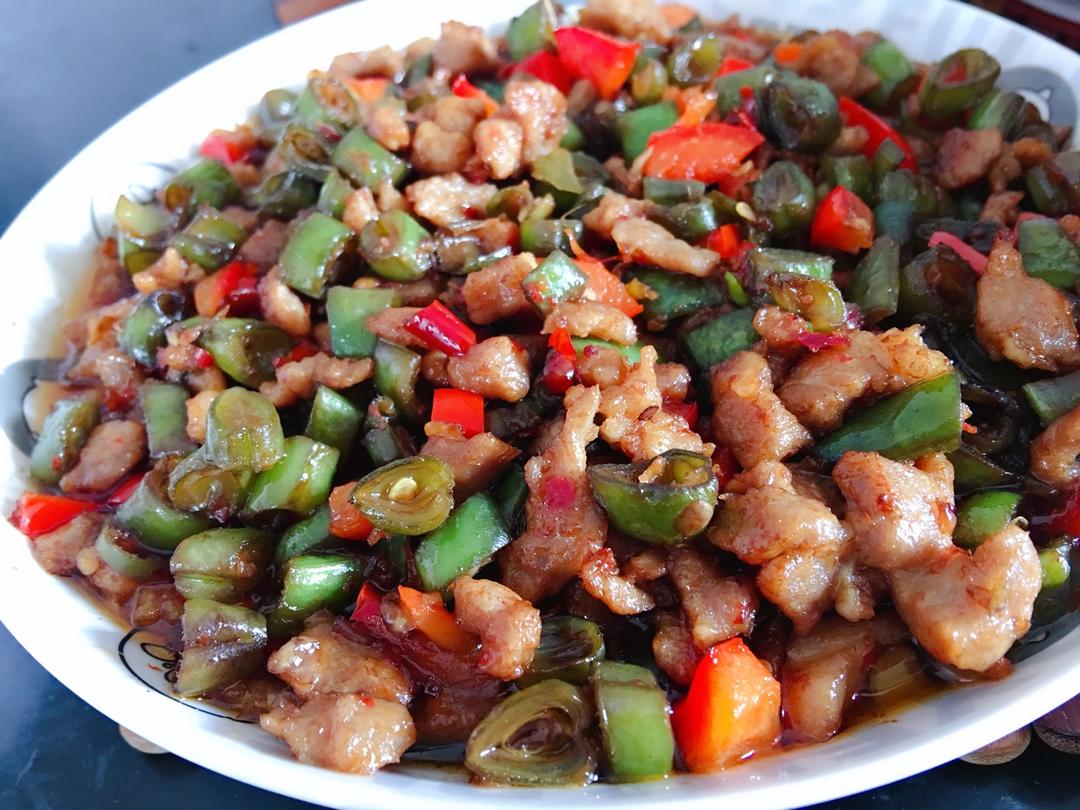 肉沫豆角下饭菜