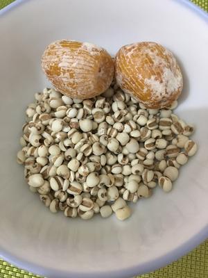 冬瓜薏米蜜枣猪横脷粉肠汤的做法 步骤3