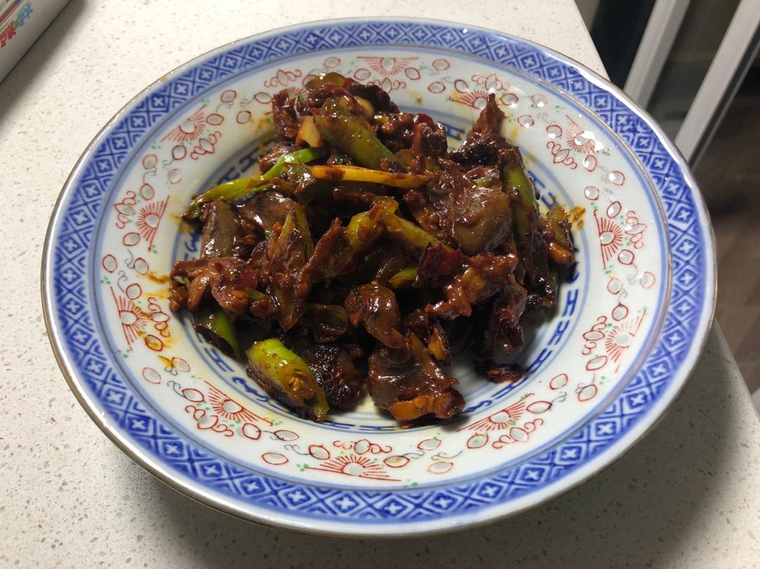小炒鸭胗