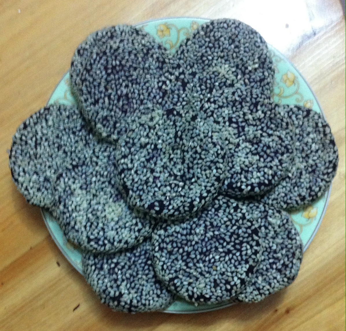 紫薯芝香糯米饼