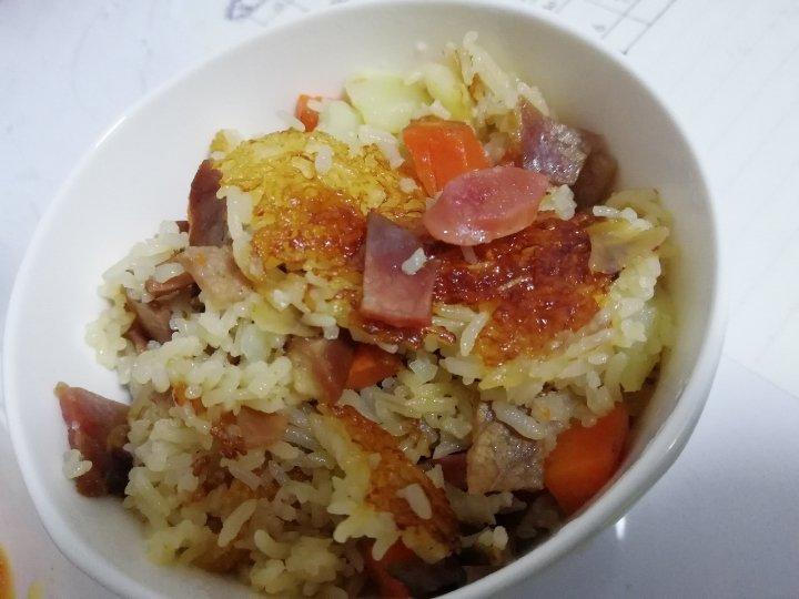 懒人必备～电饭煲腊肠焖饭
