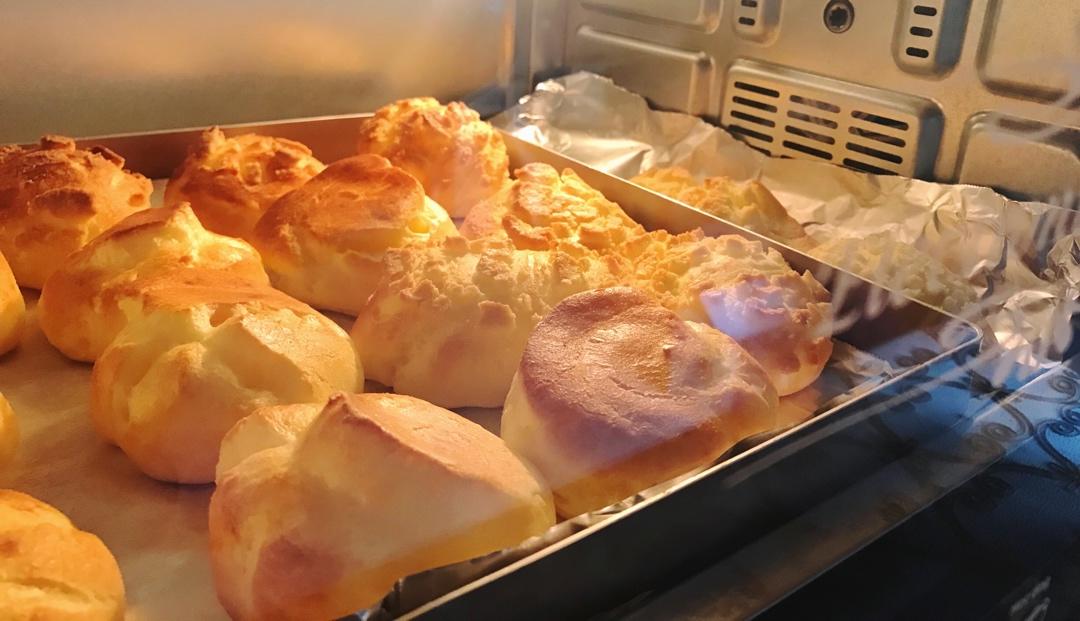 酥皮奶油泡芙--#皮黑森林#