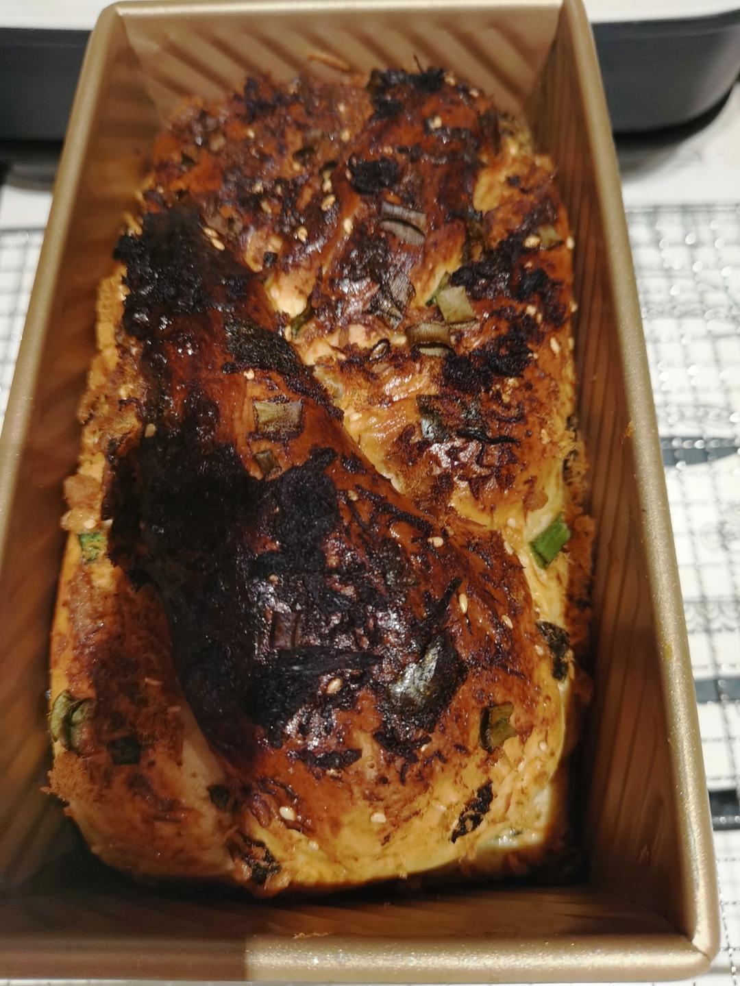 香葱肉松手撕吐司