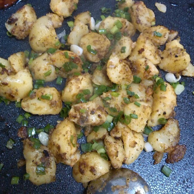 椒盐敲扁迷你土豆