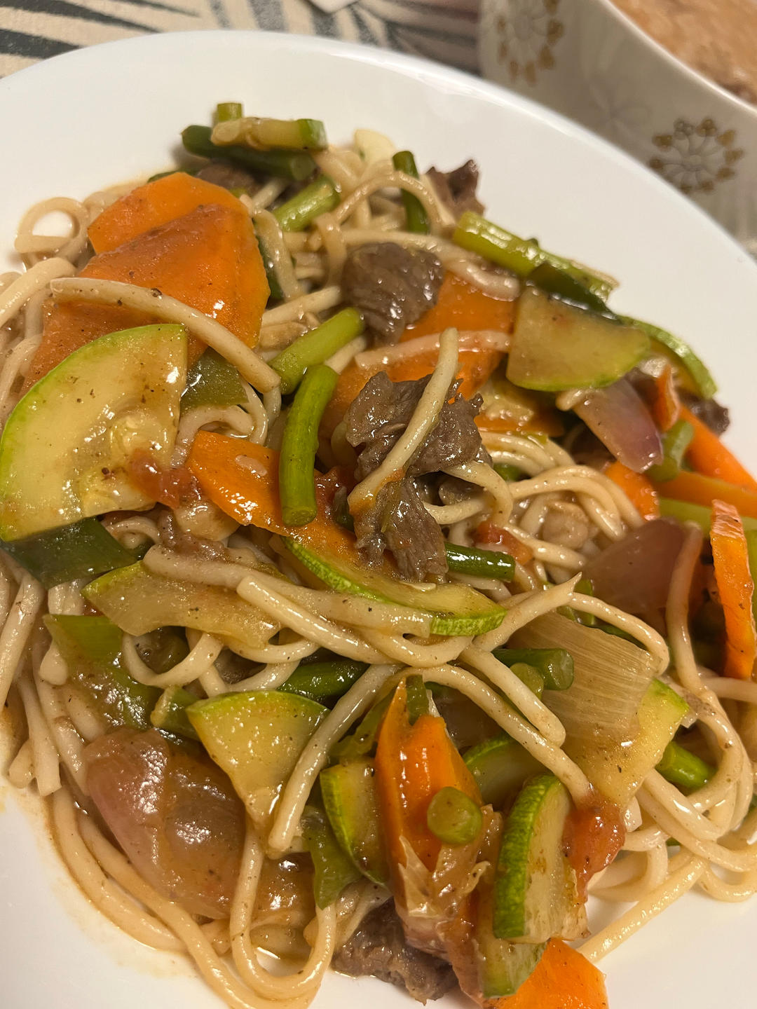 爆好吃❗孜然青椒牛肉盖浇面 兰州拉面馆里的味道❗