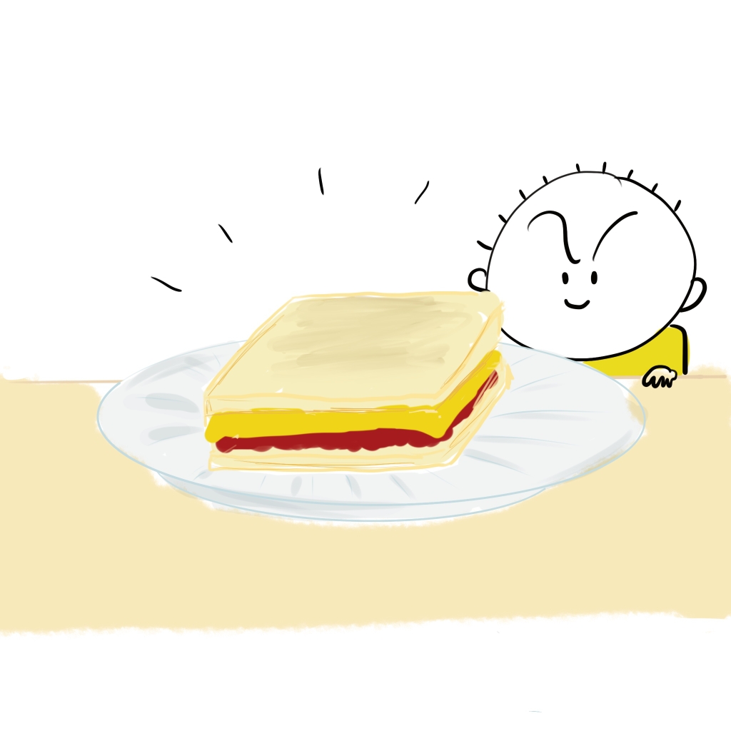 快手早餐|红豆黄油三明治的做法 步骤10